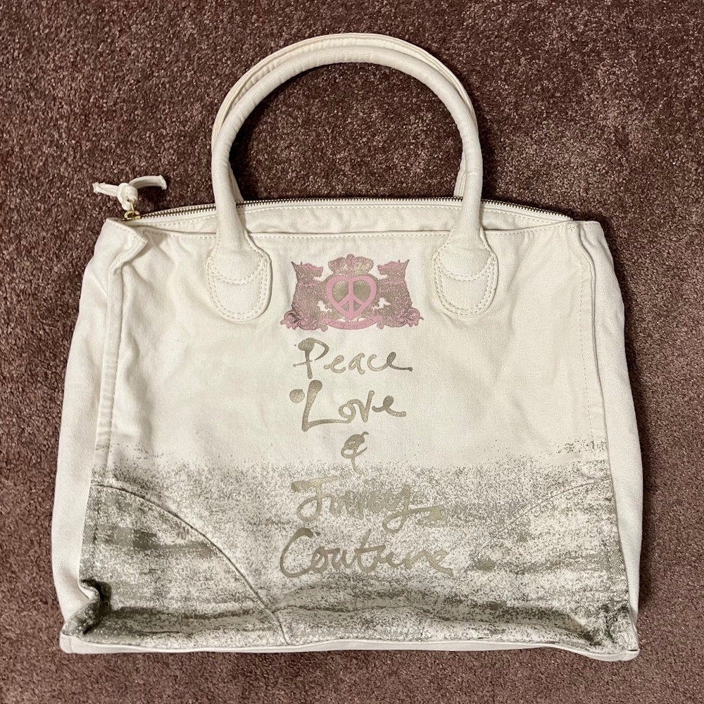 Vintage Juicy Couture Canvas Tote Bag